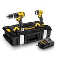 18 V sada vrtačka s příklepem DCD785 + světlo DCL040 2 x Li-ion 1,5 Ah